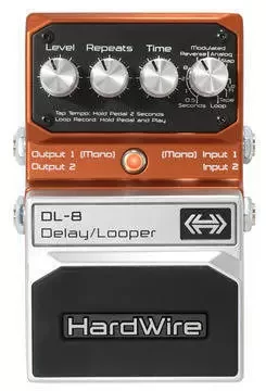ギター HardWire DL-8 Delay/Looper Digitech - DL-8 Hardwire Stereo Delay Pedal