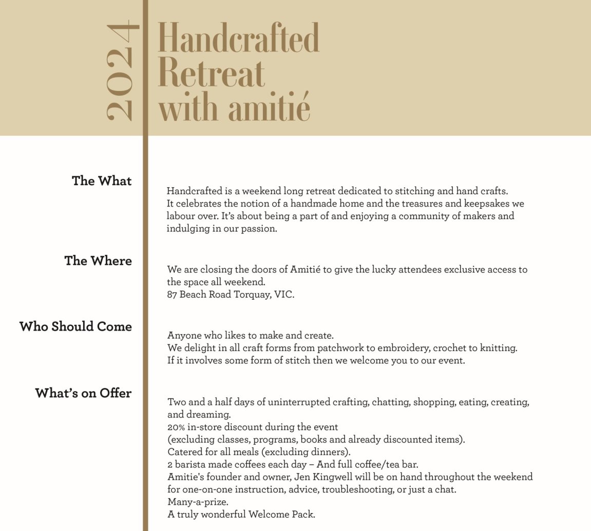 Amitie Textiles | Handcrafted Retreat