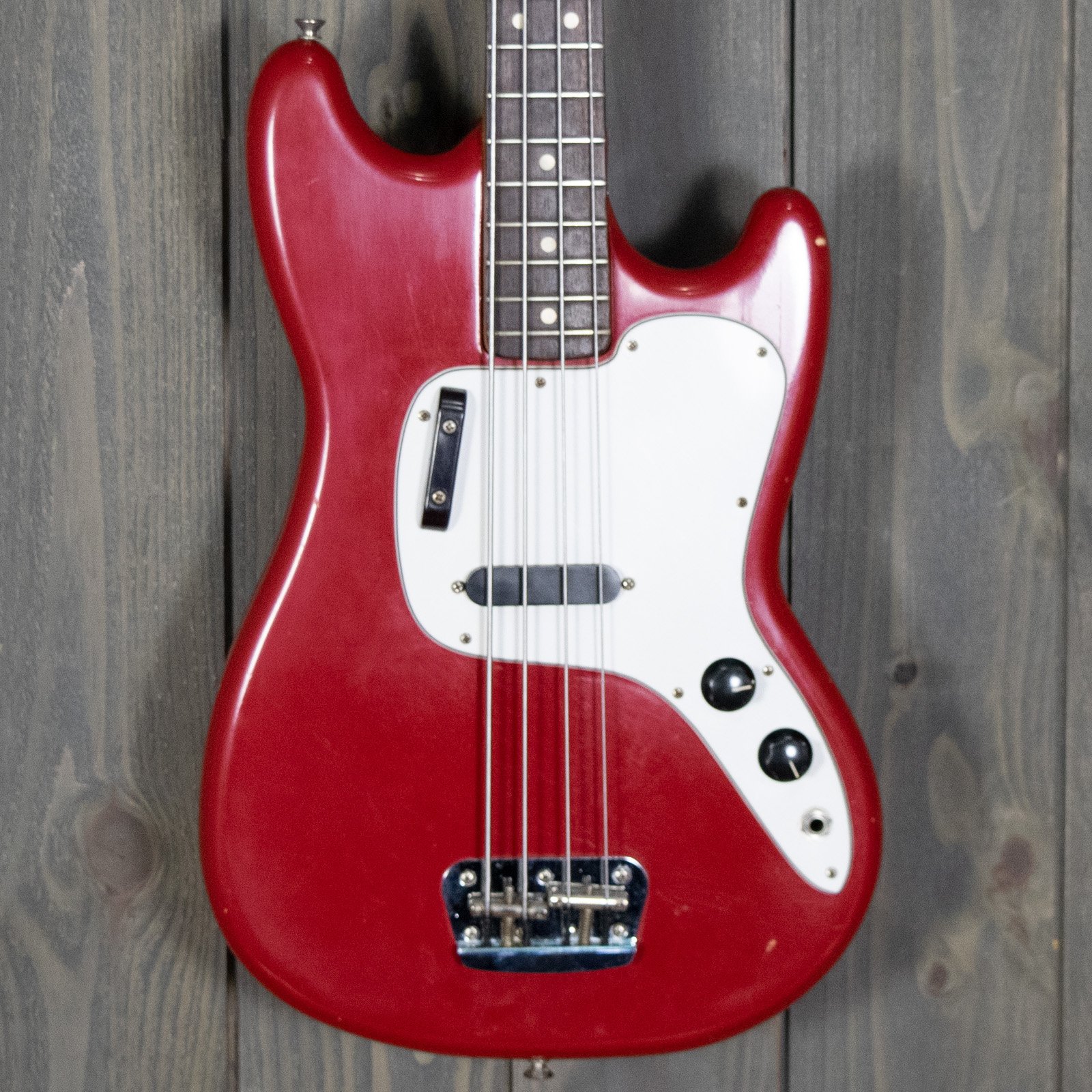 Fender Musicmaster Bass Dakota Red w/ HSC (Vintage - 1975)