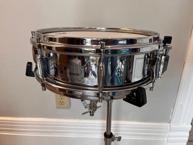 Sonor Vintage 4.5 x 14 Chrome Over Brass Snare Drum