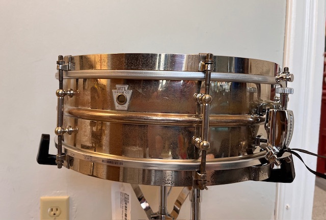 Vintage 1930s WFL Snare Drum Nickel Over Brass