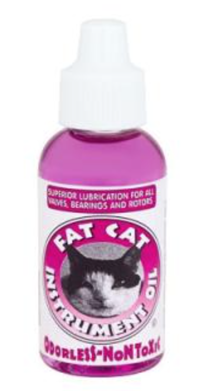 Fat Cat Instrument Oil: Non-Toxic And Odorless Valve And Rotor Oil, 2 Oz