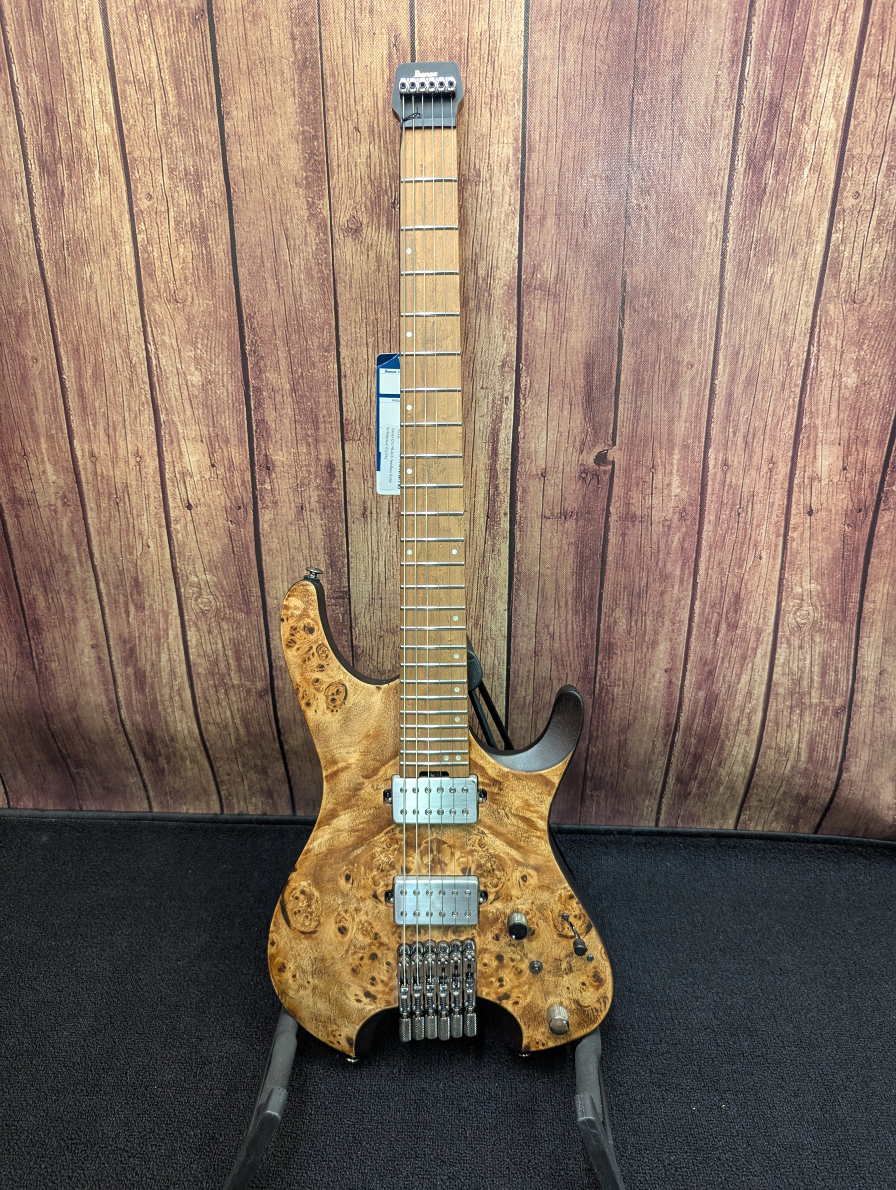Ibanez Q52PB-ABS Headless Guitar W/Premium Gig Bag Scratch and