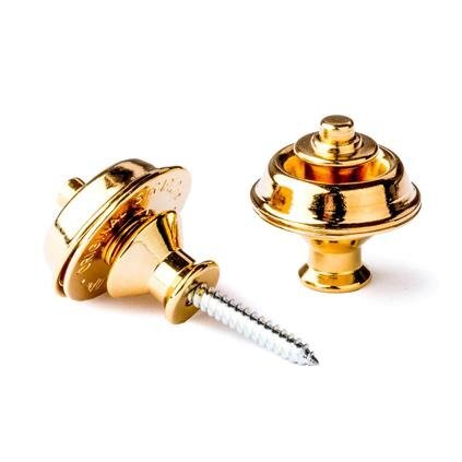 Dunlop SLS1034G Dual Design Strap Lock Gold Dunlop SLS1034G Dual Design Strap Lock Gold