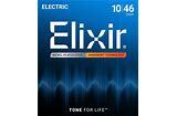 Elixir Nanoweb Coated Electric Guitar Strings w/ Anti-Rust Plated Plain Steels L...