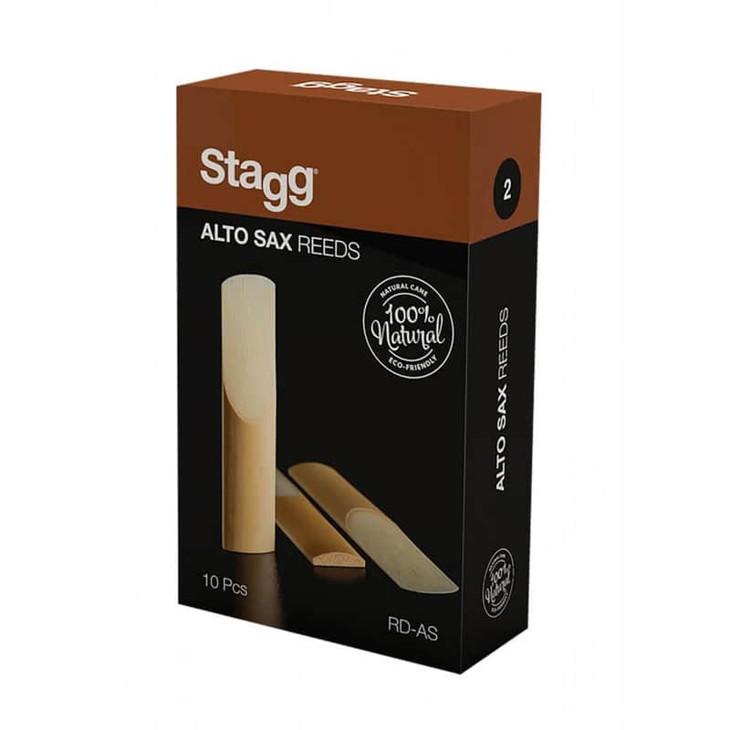 Stagg RD-AS 2 Pack of 10 x Alto Saxophone Reeds - 2.5mm
