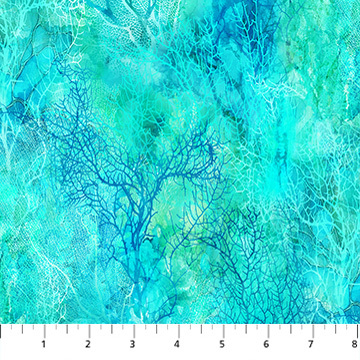 Coral Reef by Deborah Edwards/Melanie Samra for Northcott - Coral Texture - DP28881-66