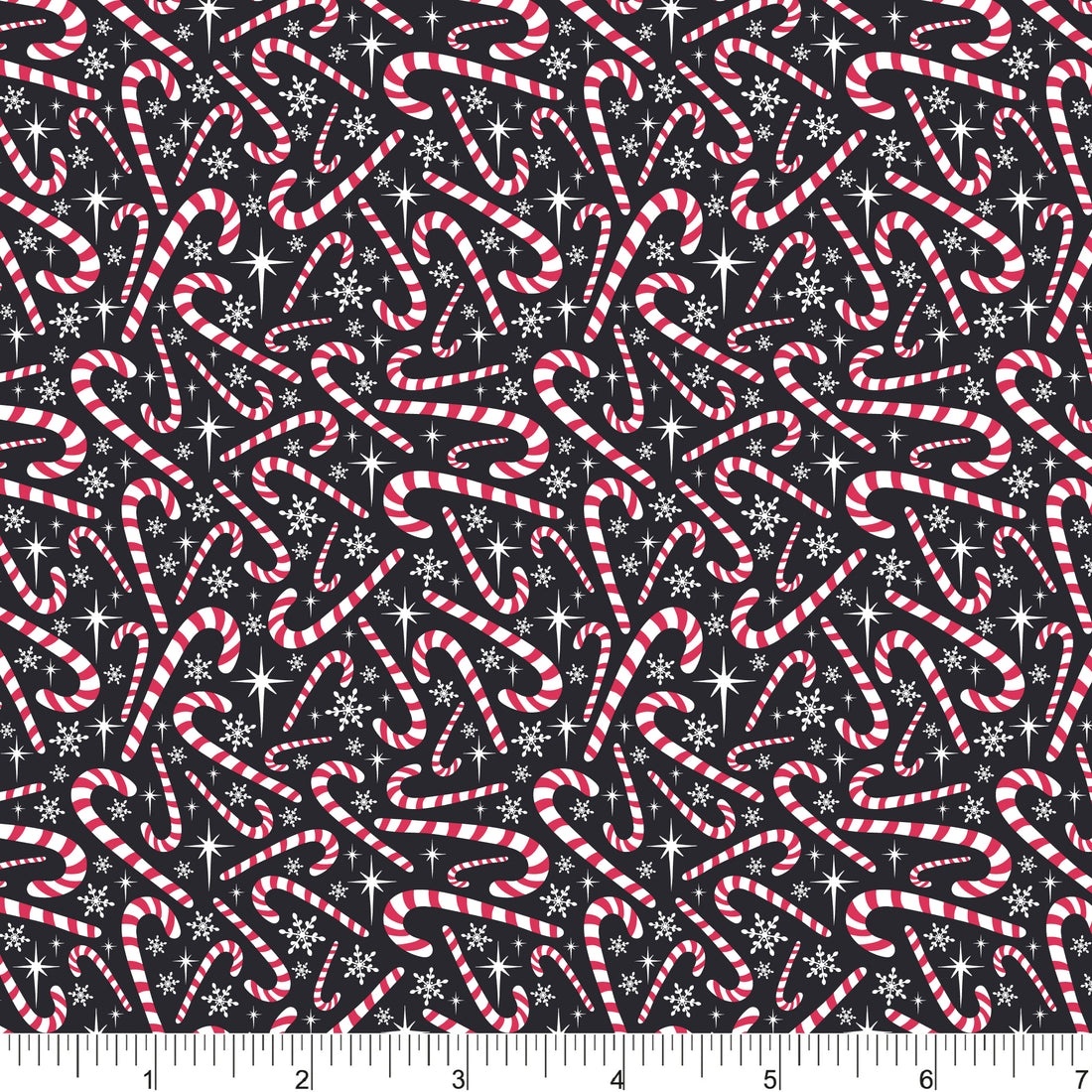Deck the Halls by Hang Tight Studios for Phoebe Fabrics - Candy Canes - PH0695