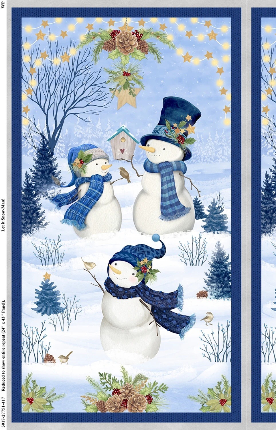 Let it Snow-Man by Danielle Leone for Wilmington - 24 Panel - 27751-417 