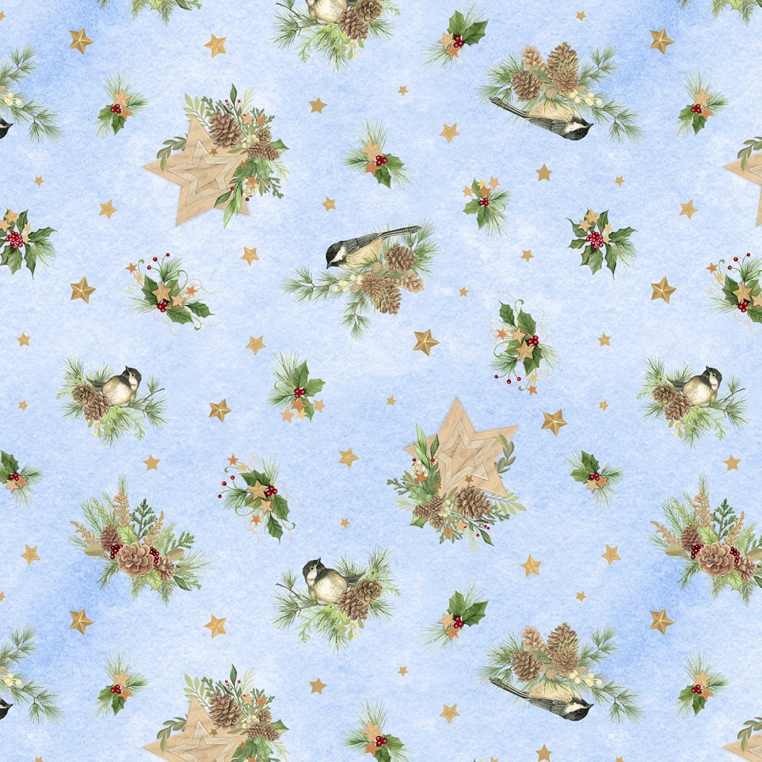 Let it Snow-Man by Danielle Leone for Wilmington - Birds Toss - 27757-472