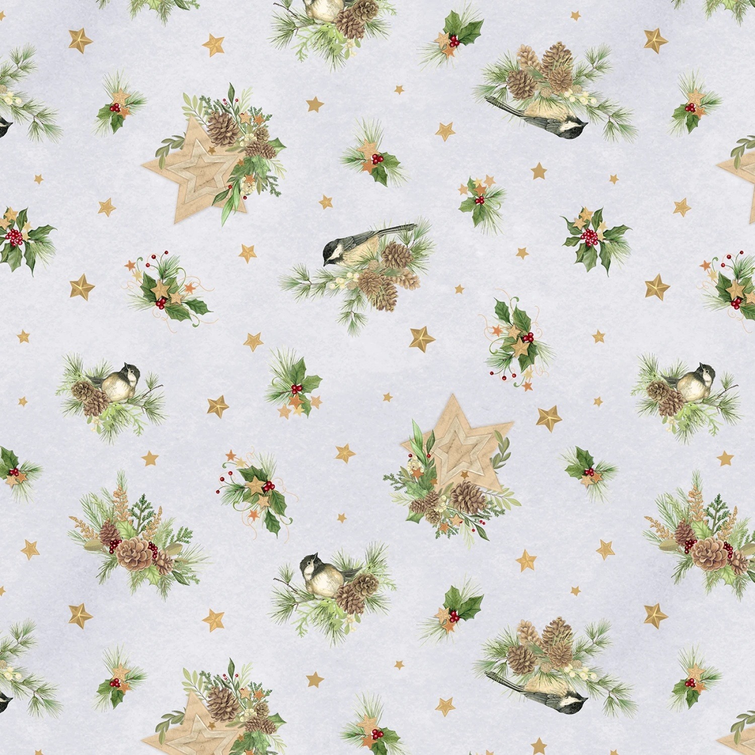 Let it Snow-Man by Danielle Leone for Wilmington - Birds Toss - 27757-972
