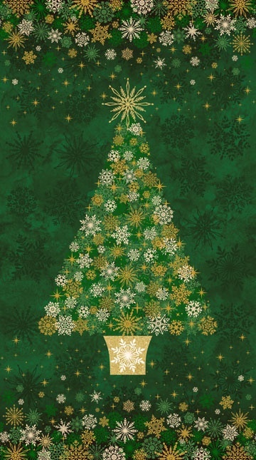 O'Christmas Tree by Deborah Edwards for Northcott - 24 Panel - 28955M-74 