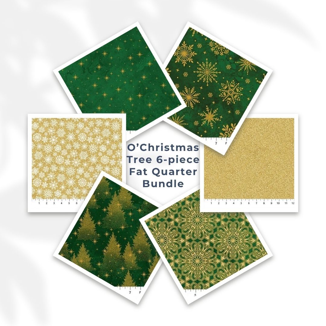 O'Christmas Tree by Deborah Edwards for Northcott - 6pc Fat Quarter Bundle