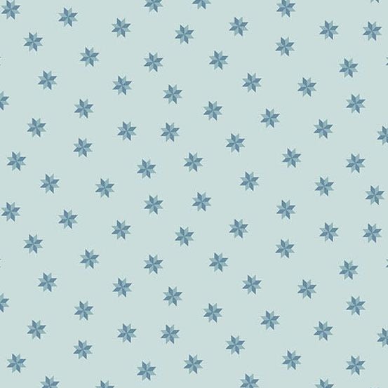 Sewing Bird Bluebonnets Le Moyne Star fabric by Edyta Sitar of Laundry Basket Quilts - A1610-B