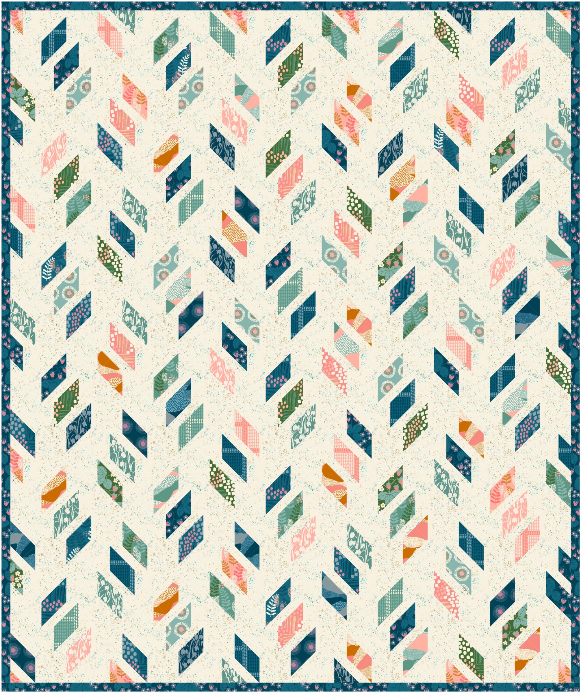The Sybil Quilt Kit - Twin Size Featuring Reimagined Landscapes from Ruby Star Society
