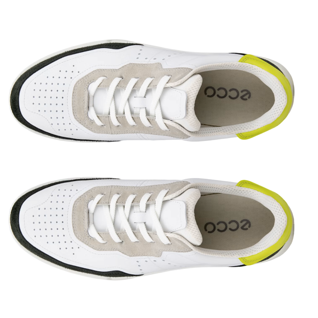 Ecco Men's Street Court 539814 - Peat/ White/ Lime Punch