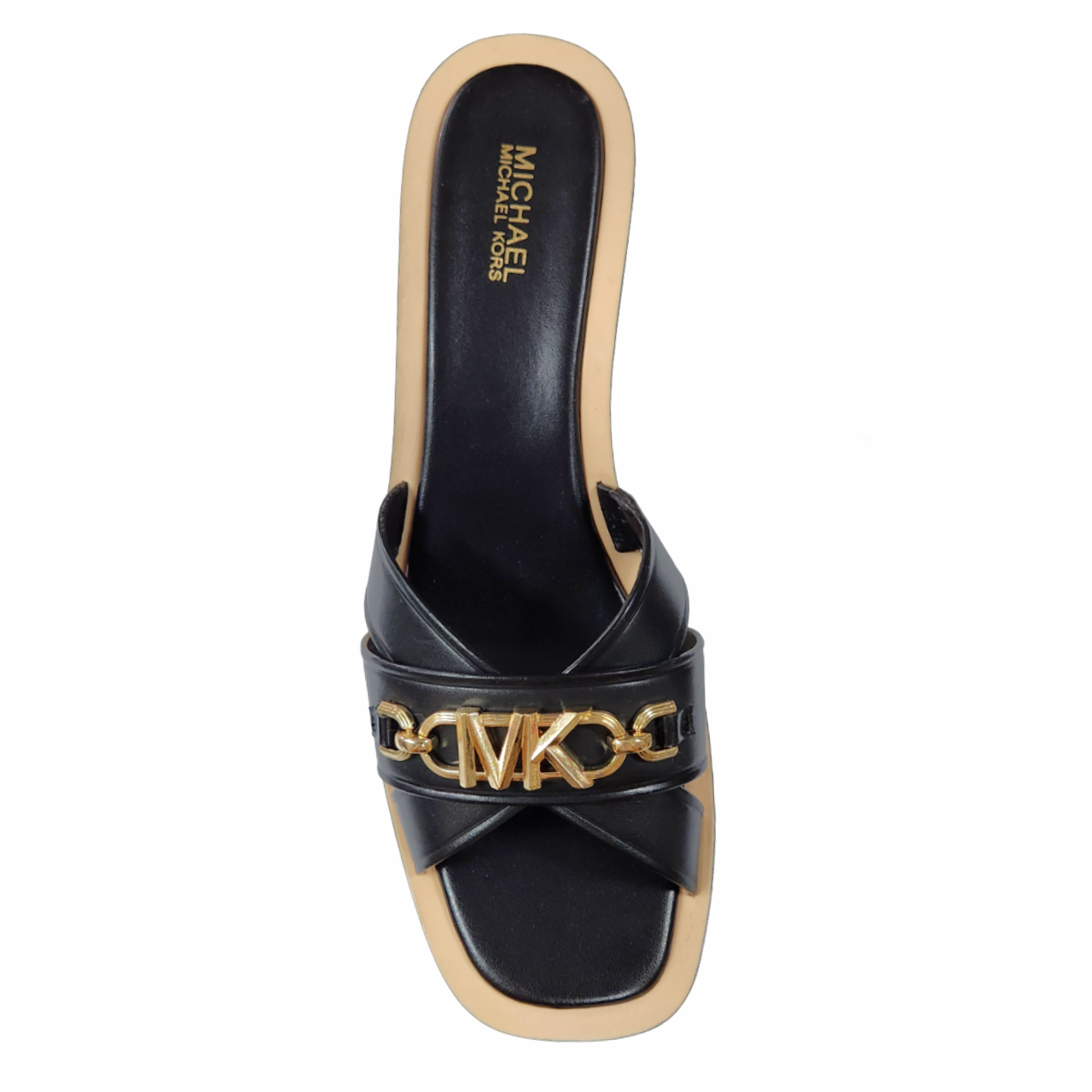 Michael Kors Women's Tiffanie Mid Sandal - Black - 197677509636