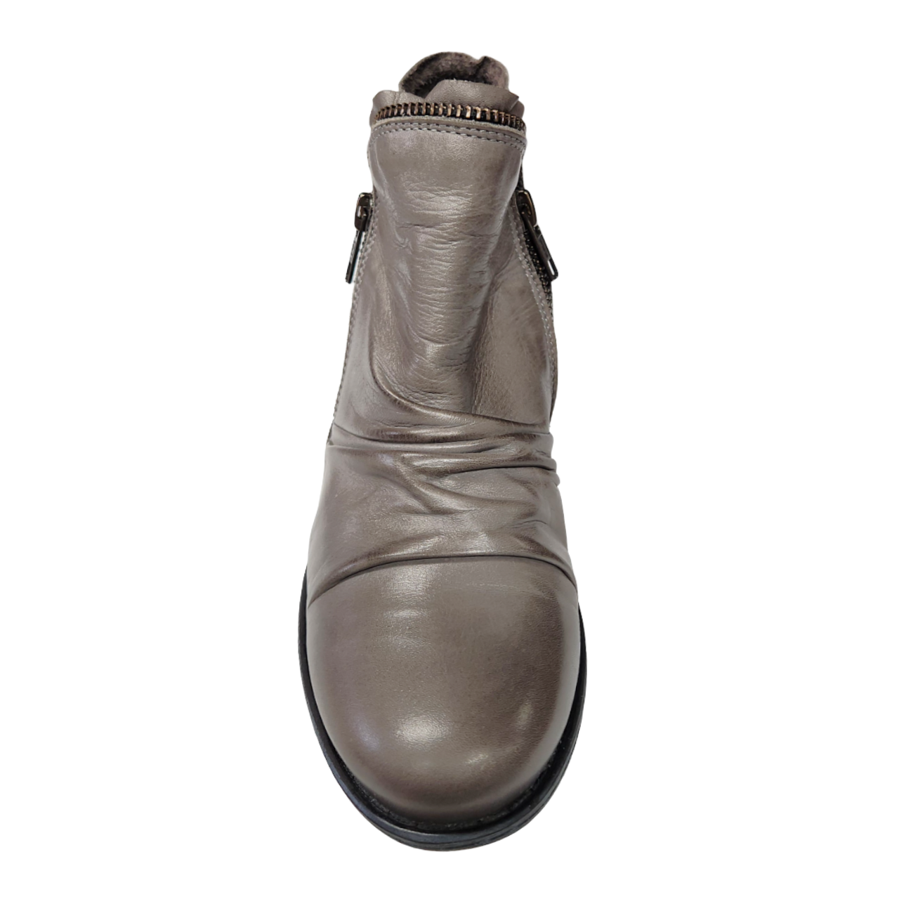 Miz Mooz Women's Luna Leather - Graphite - 192358488613