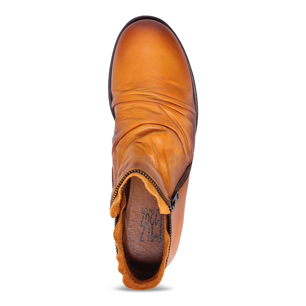 Miz Mooz Women's Luna Leather - Ochre Antique Burnish - 192358831396