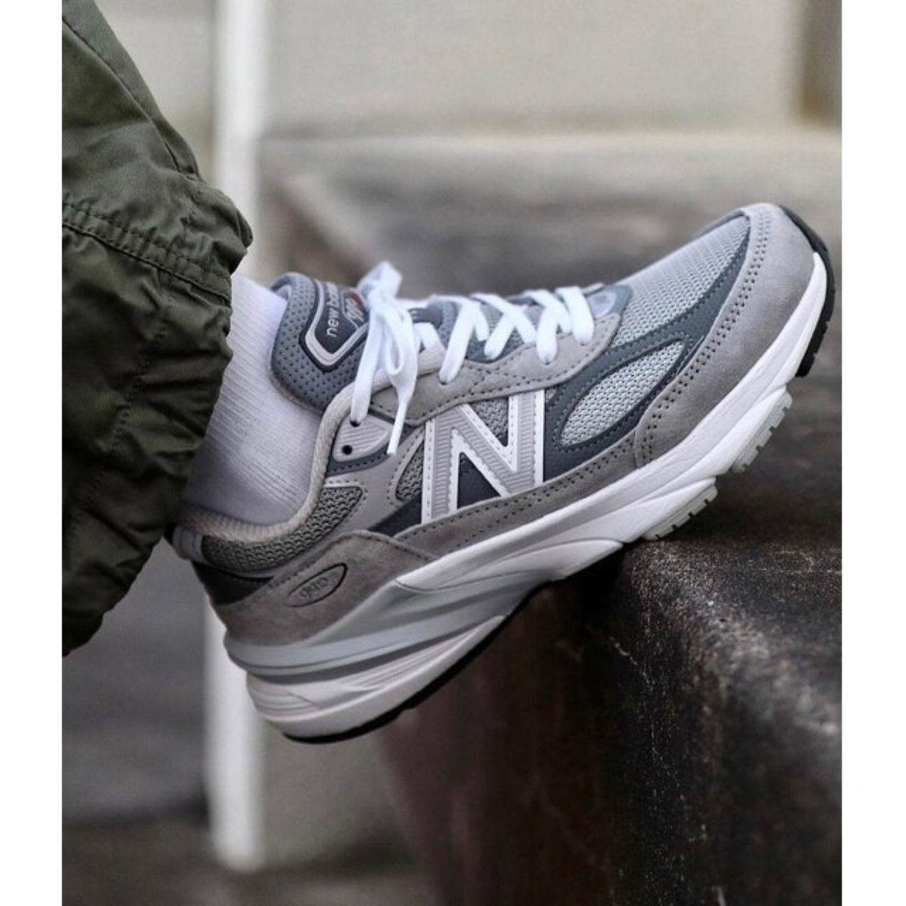 New Balance Men's 990 V6 2E Width - Grey - 195907021224