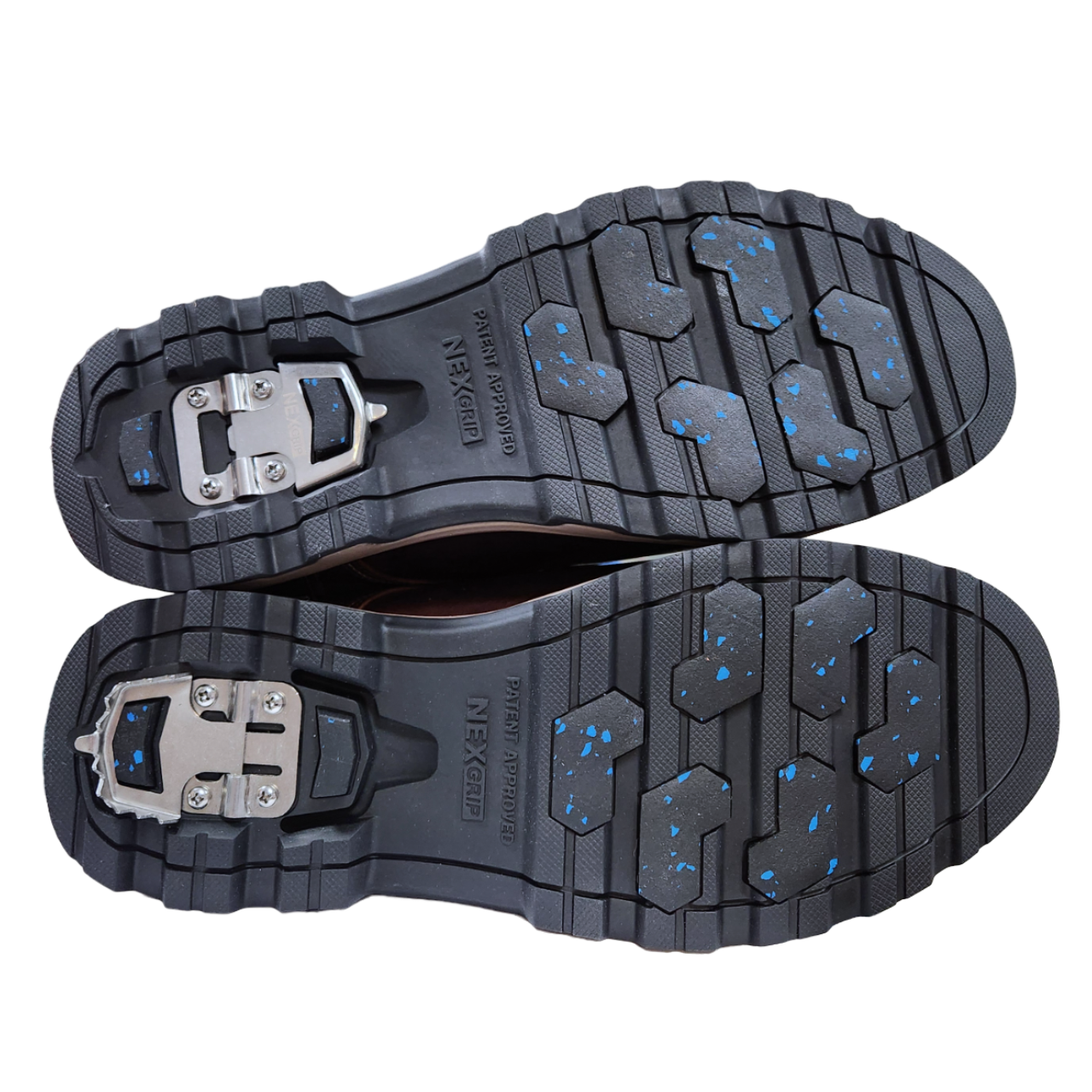 NexGrip Men's Ice Whiskey Premium Leather WP 4E Wide Width - Hazelnut