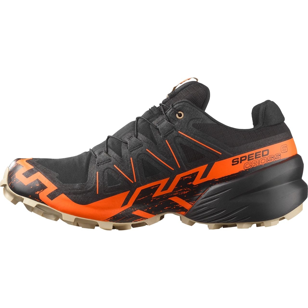 Salomon Men's Speedcross 6 GTX - Black/Shocking Orange/White