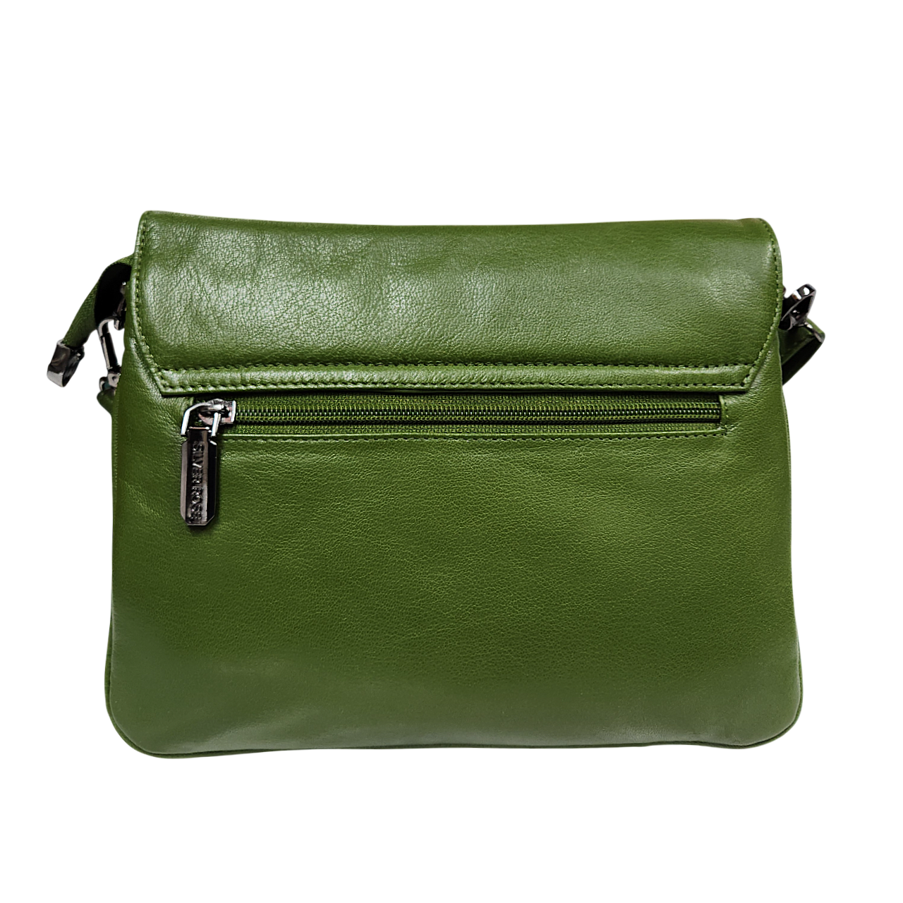 Silver Rose 2525 Solid Handbag - Olive - 63806700358