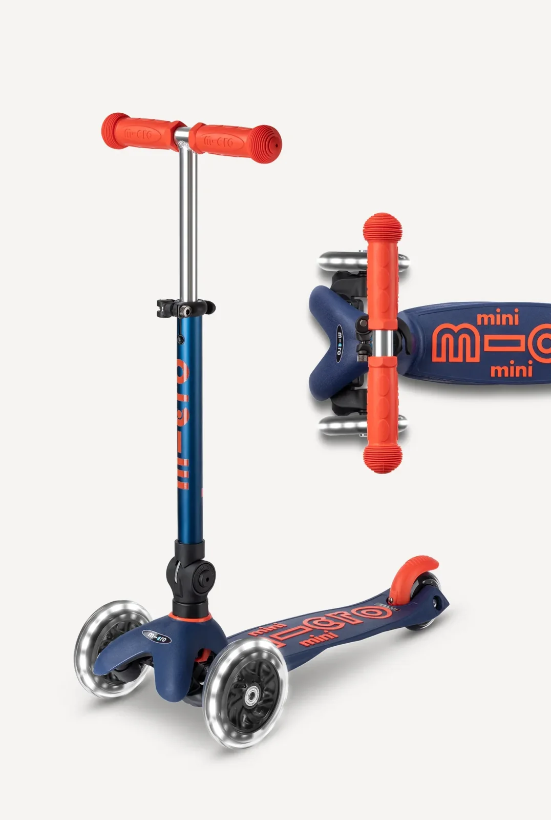 MICRO MINI FOLDABLE LED- NAVY BLUE/ORANGE