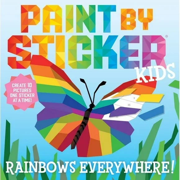 Paint By Sticker:  Rainbows Everywhere