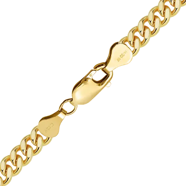 Finished Heavy Flat Curb Bracelet in 14K Gold-Filled (4.2 mm 7.5 in)