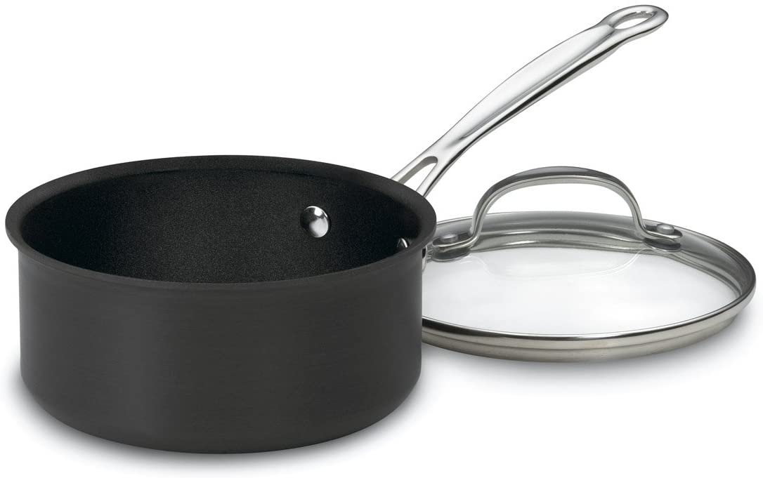 thumbnail image 2 of 1.5 Qt Non-Stick Saucepan With Glass Lid - Cool Touch Handle Aluminum Cookware 2 of 13