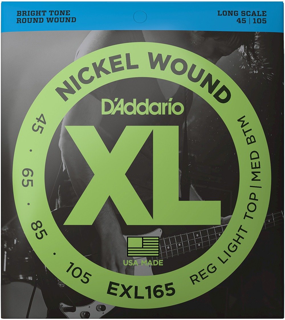 D'Addario XL Nickel Wound Strings 45-105 Gauge