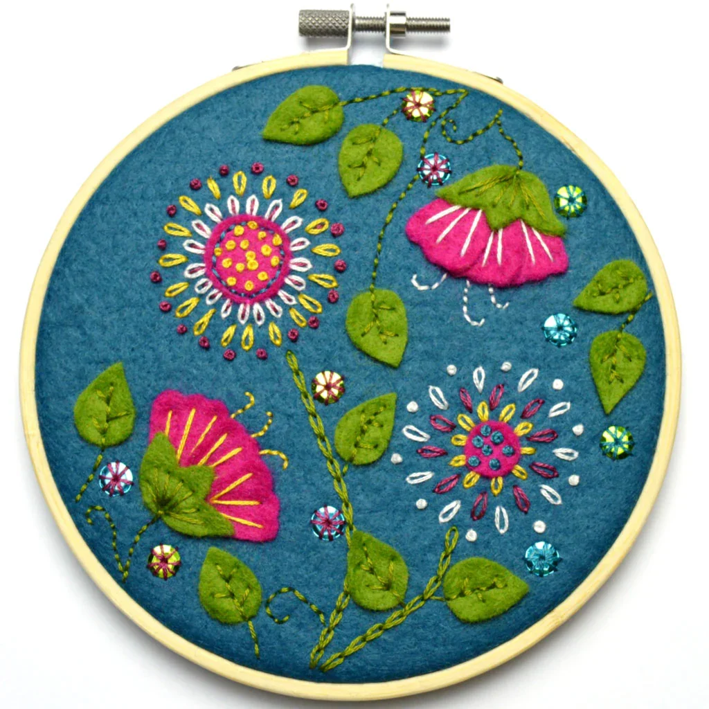 Tropical Flowers Applique Craft Kit