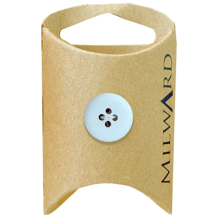 Baby Blue Nylon 4-Hole Laser Stripe Button