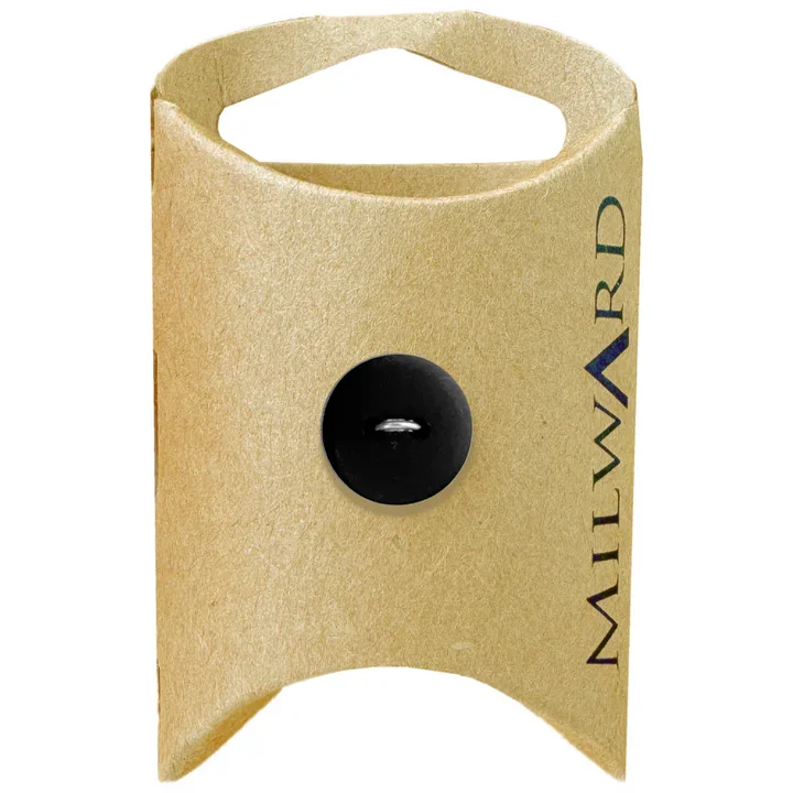 Black Polyester 2-Hole Backer Button