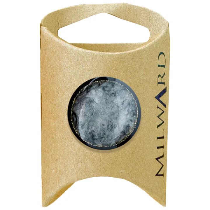 Black Polyester Shank Galaxy Button