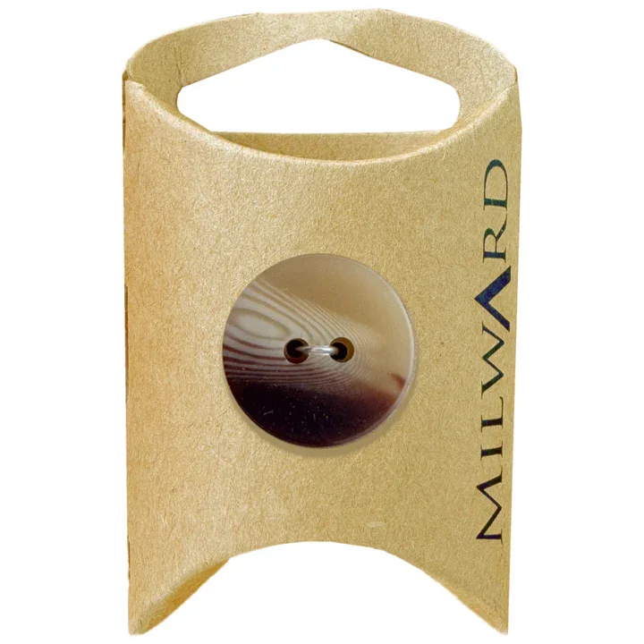 Brown Polyester 2-Hole Shaded Button
