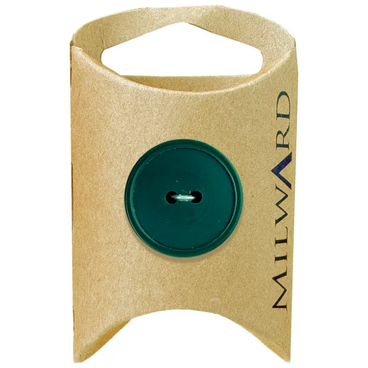 Dark Green Nylon 2-Hole Basic Button