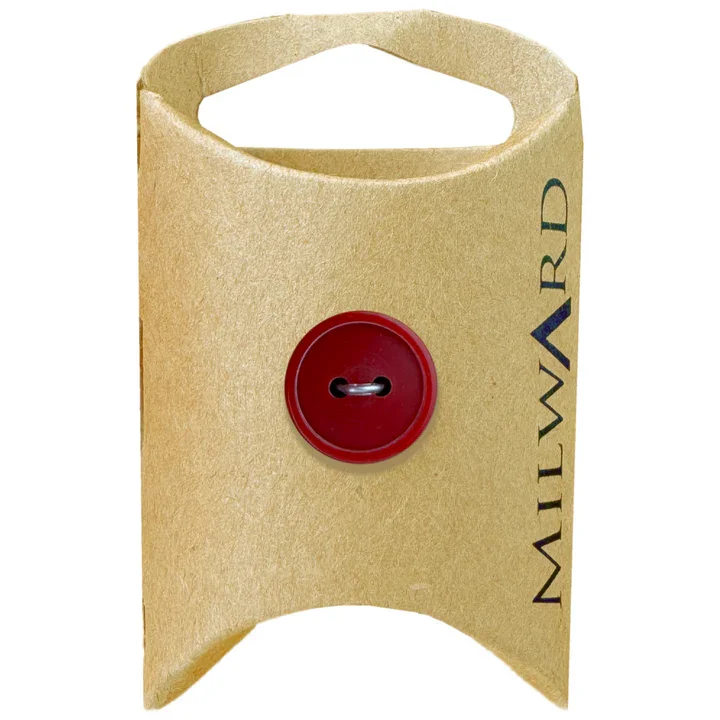 Dark Red Nylon 2-Hole Basic Button