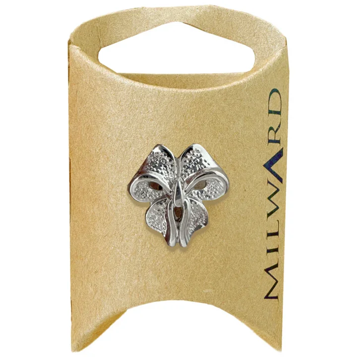 Dark Silver ABS Shank Bow Button