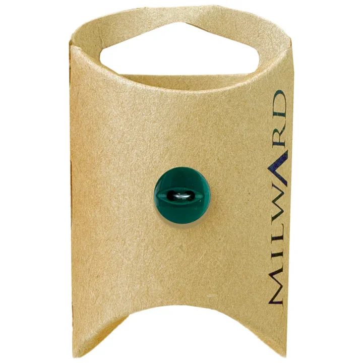 Emerald Polyester 2-Hole Fisheye Button