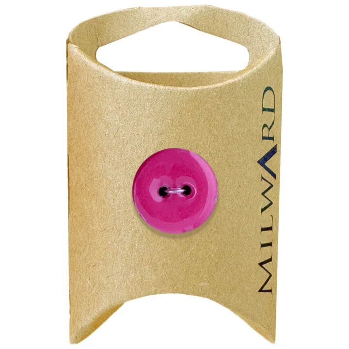 Hot Pink Coconut with Epoxy 2-Hole Button