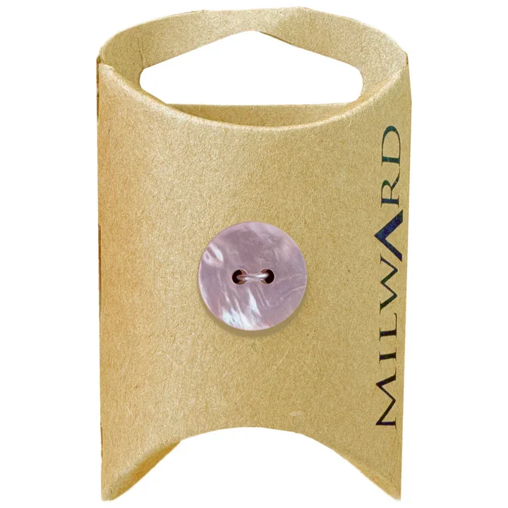 Light Pink Shell 2-Hole Round Button