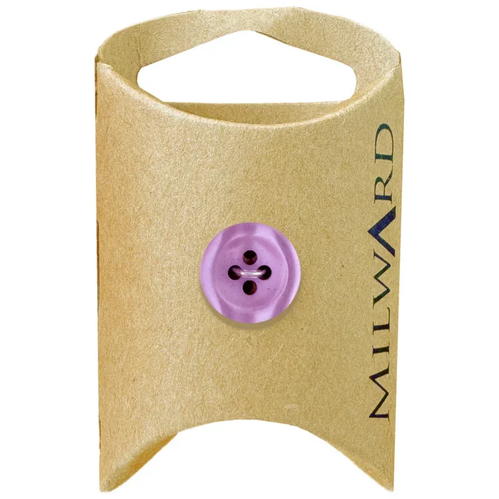 Lilac Polyester 4-Hole Shiny Button