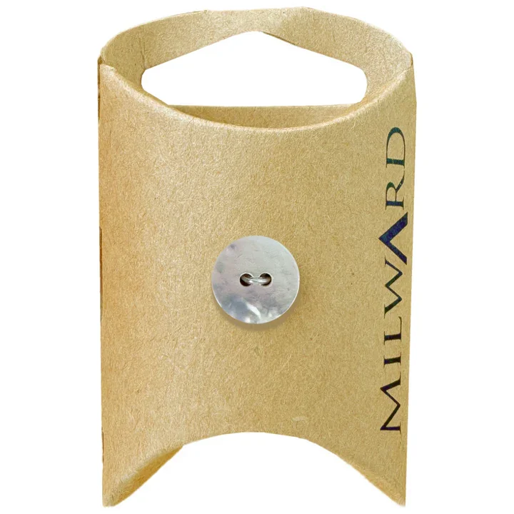 Natural Shell 2-Hole Round Button