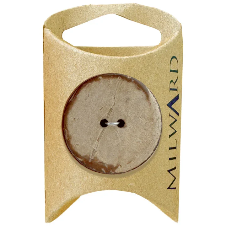Natural Coconut 2-Hole Round Butto