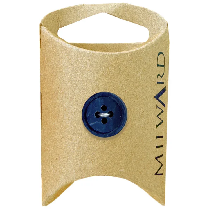 Navy Polyester 4-Hole Ombre Button