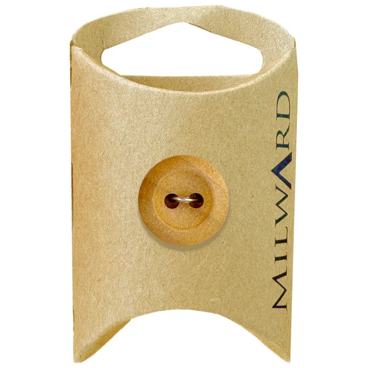 Olive Wooden 2-Hole Rimmed Button