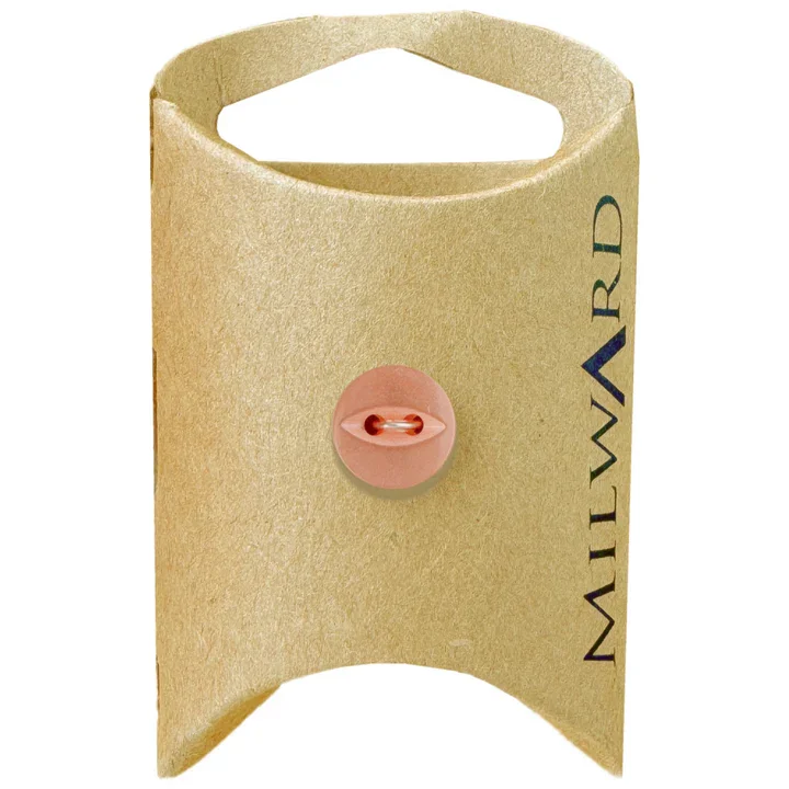 Orange Polyester 2-Hole Fisheye Button