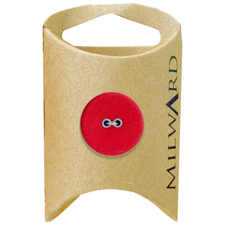 Red Polyester/Nylon 2-Hole Jersey Button